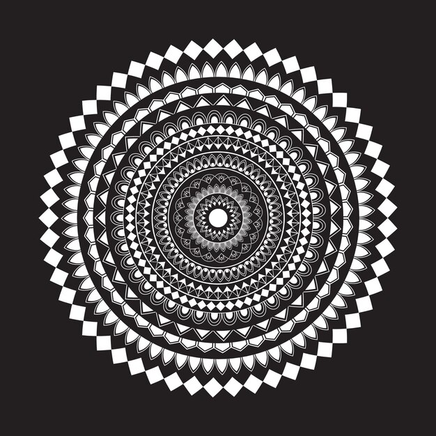 Mandala for Henna Mehndi tattoo decoration Decorative ornament vector