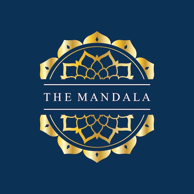 Mandala icon logo template design