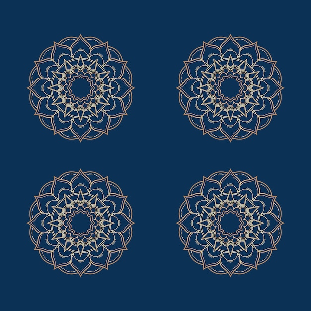 Mandala icon logo template design