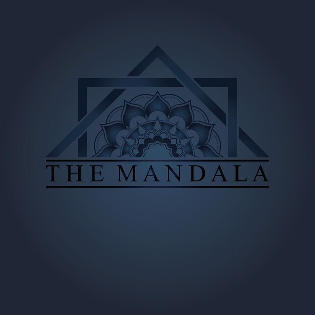 Disegno del modello logo icona mandala