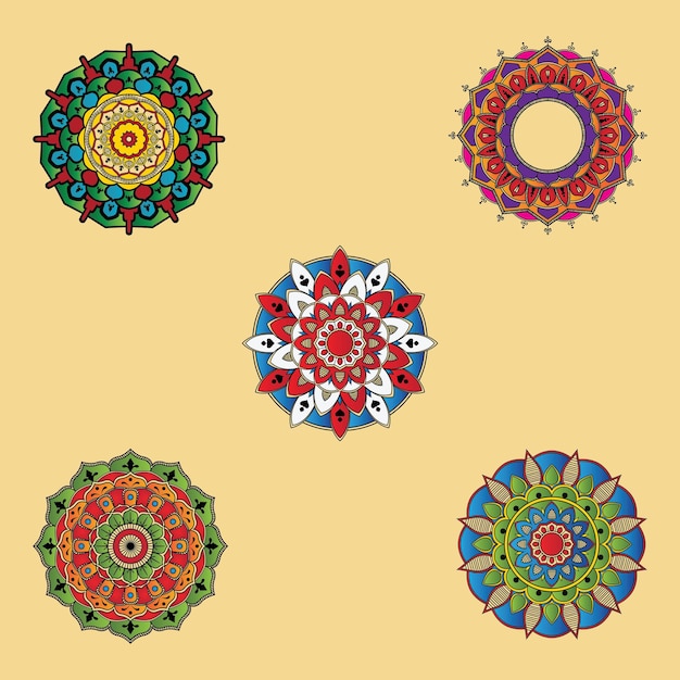 Mandala icon logo template image