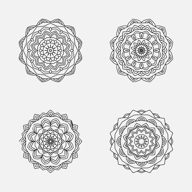 Mandala illustratie bundel.