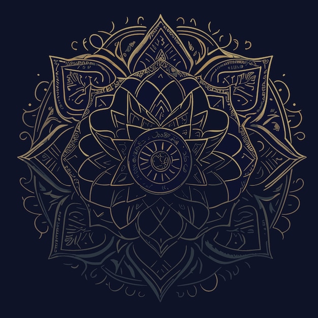 Vector mandala illustration art