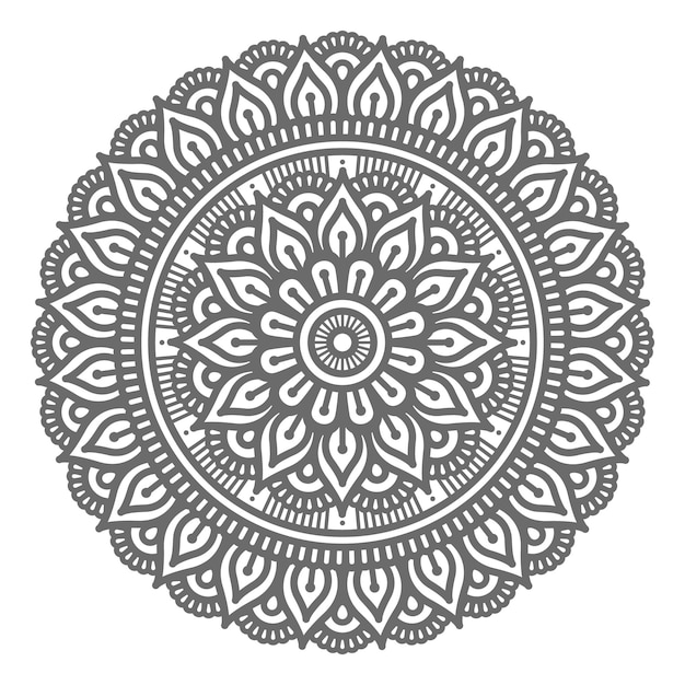 Illustrazione di mandala in stile circolare per concetto astratto e decorativo