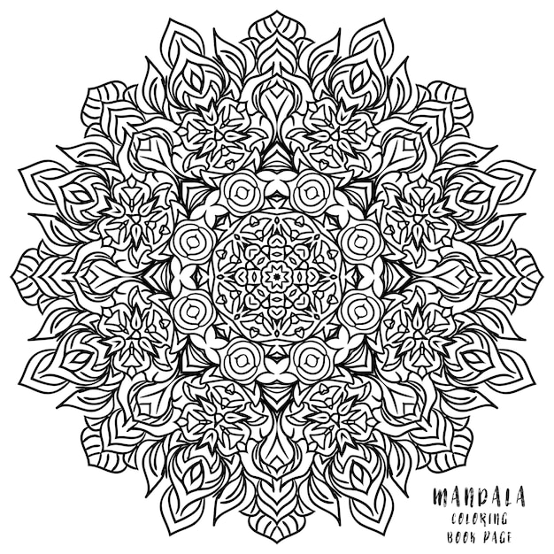 Mandala Indian floral medallion pattern