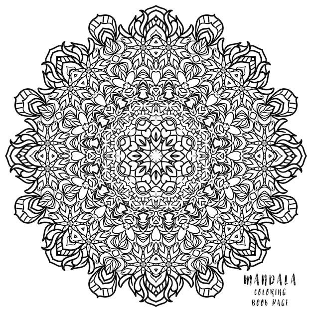 Modello di medaglione floreale indiano mandala