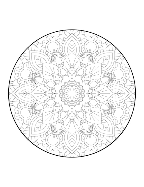 Mandala. Islam, Arabische, Indiase en Ottomaanse motieven. Kleurboek pagina. mandala ronde. cirkel