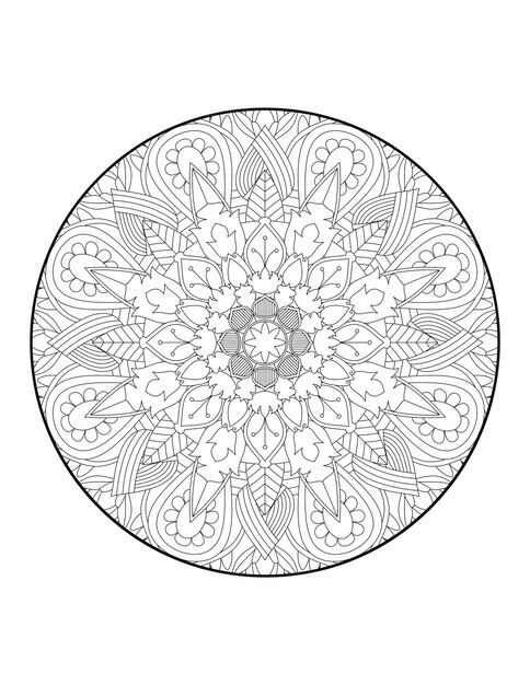 Mandala. Islam, Arabische, Indiase en Ottomaanse motieven. Kleurboek pagina. mandala ronde. cirkel