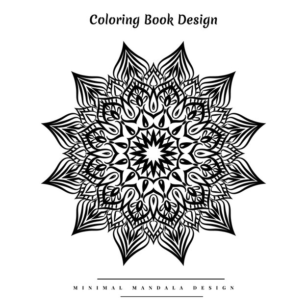 Vector mandala islamic coloring book design for all