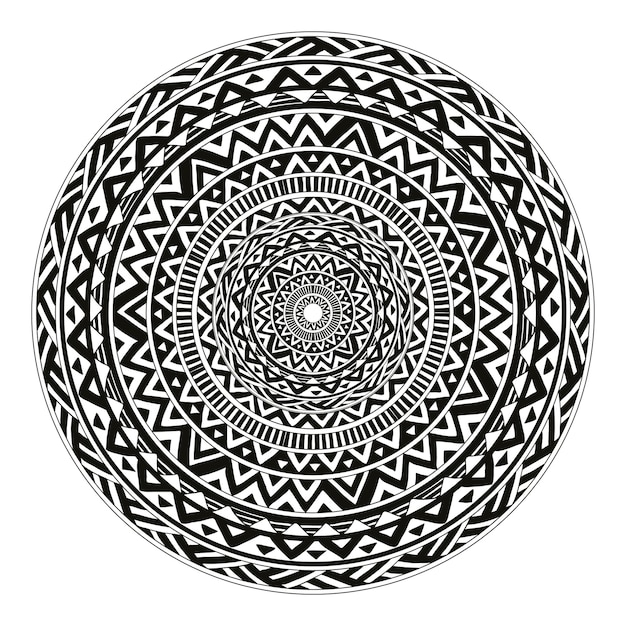 Mandala isolated design element geometric