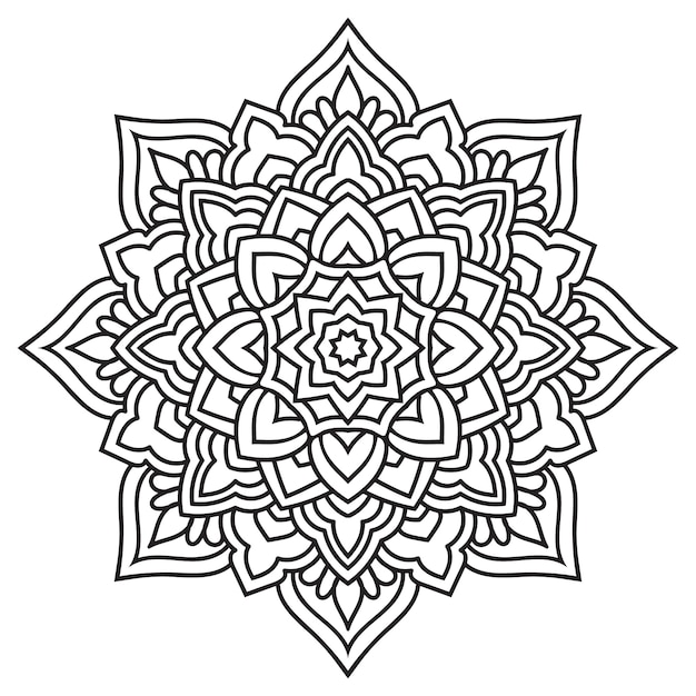 mandala kant. Etnisch ontwerp.