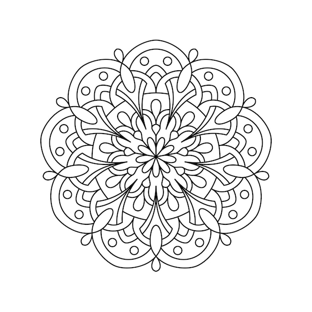 Vector mandala kleurplaat en boek