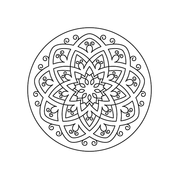 Vector mandala kleurplaat en boek