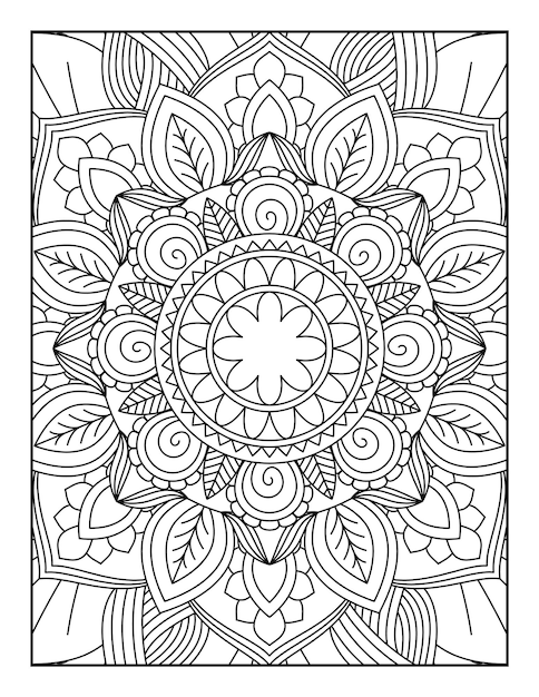 Mandala kleurplaat. kleurplaat. mandala