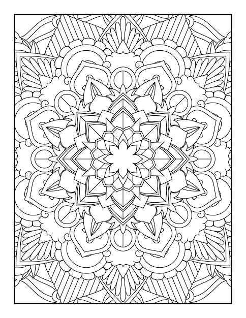 Mandala kleurplaat. Kleurplaat. Mandala