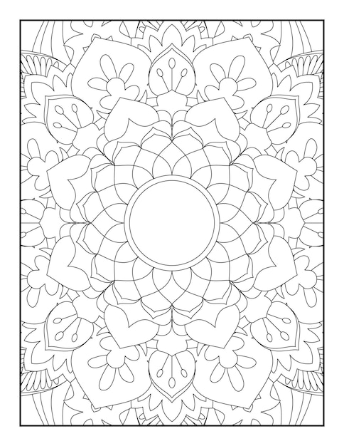 Mandala kleurplaat. Kleurplaat