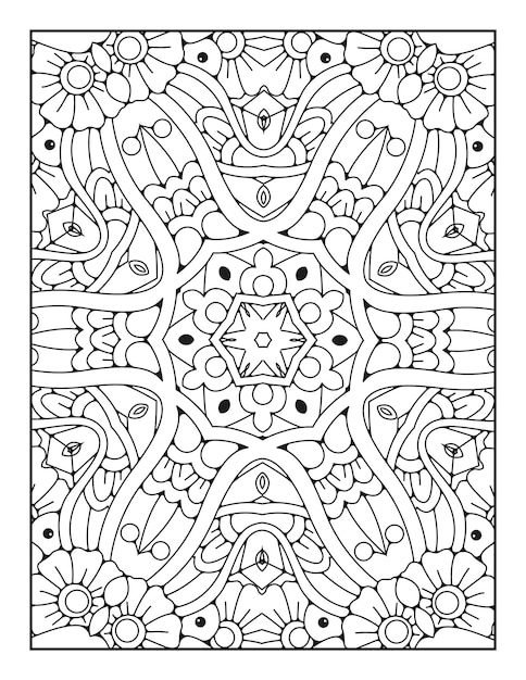 Mandala kleurplaat Mandala patroon kleurboekpagina