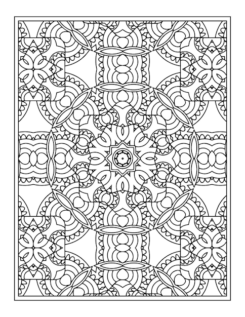 Mandala kleurplaat voor kdp Bloemen ornament mandala patroon