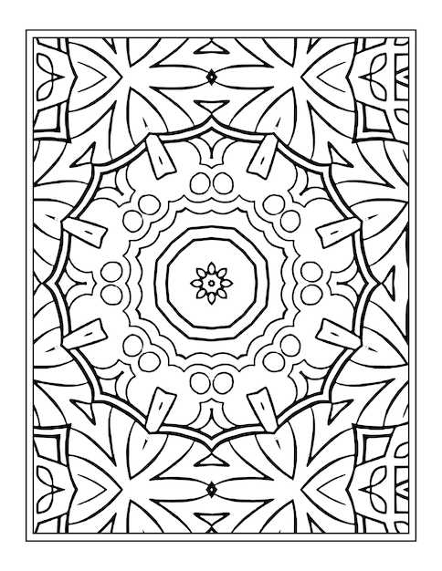 Mandala kleurplaat voor kdp interieur