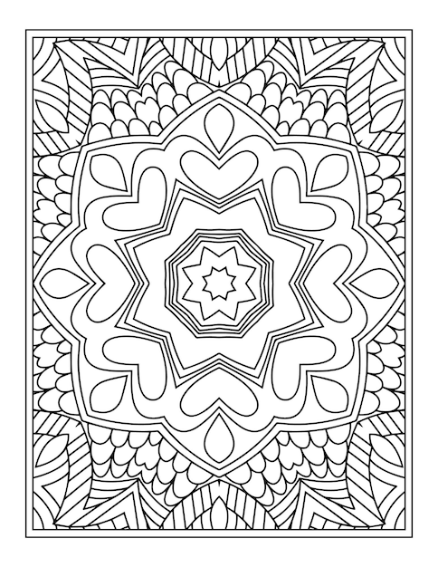 Mandala kleurplaat voor volwassenen