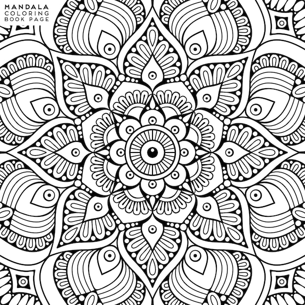 Mandala kleurplaat