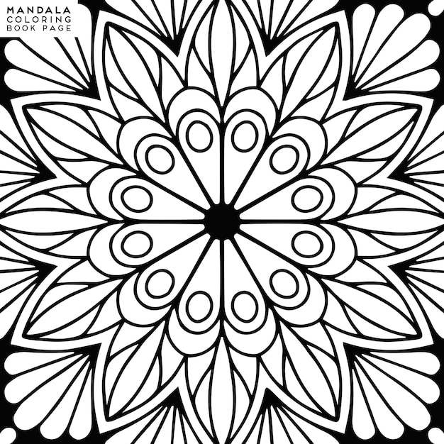 Mandala kleurplaat