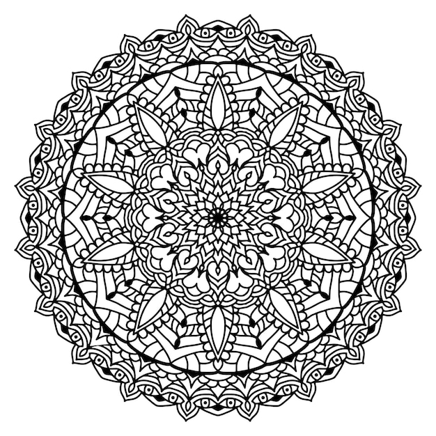 Mandala kleurplaat