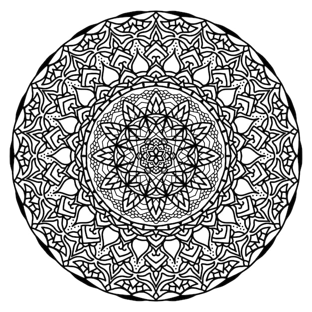 mandala kleurplaat