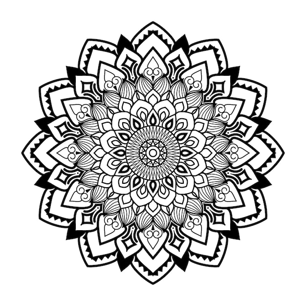 Mandala. kleurplaat