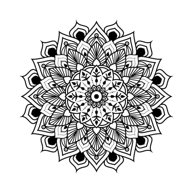 Mandala. kleurplaat