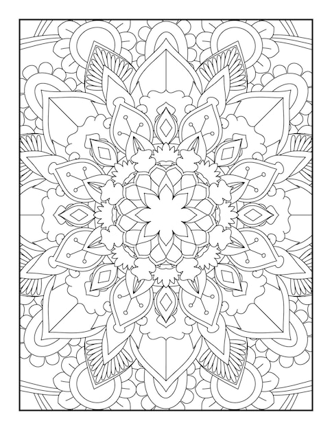 Mandala. kleurplaat