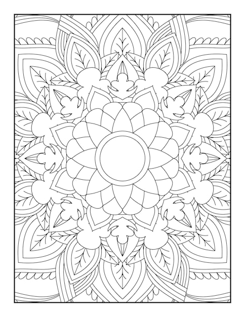 Mandala. kleurplaat