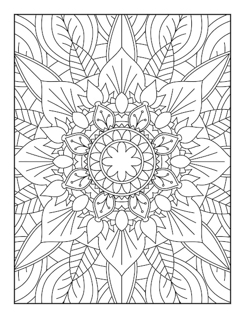 Mandala. kleurplaat