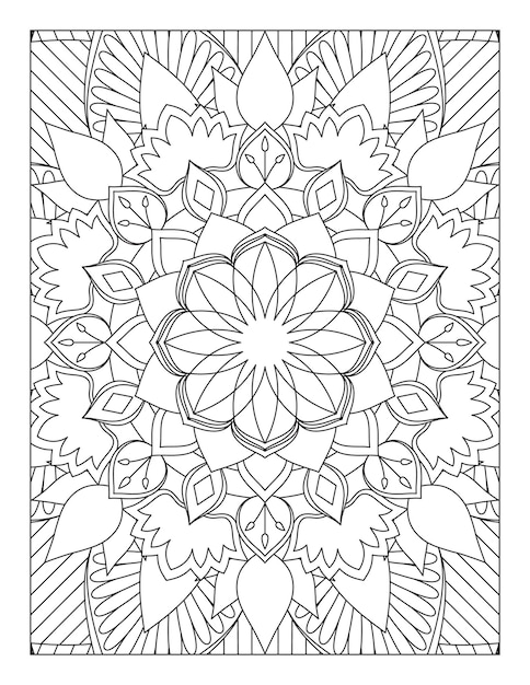 Mandala. kleurplaat