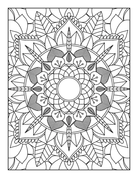 Mandala. kleurplaat