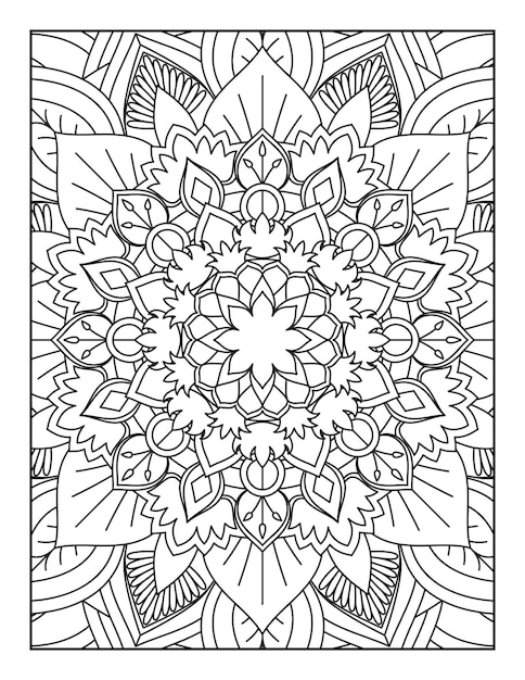 Mandala. kleurplaat