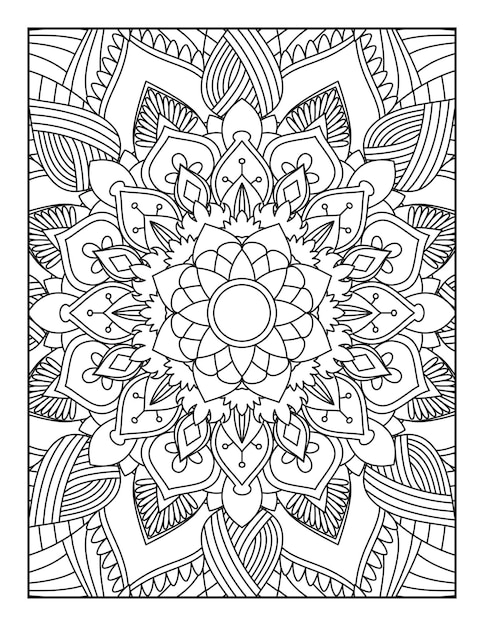 Mandala. kleurplaat