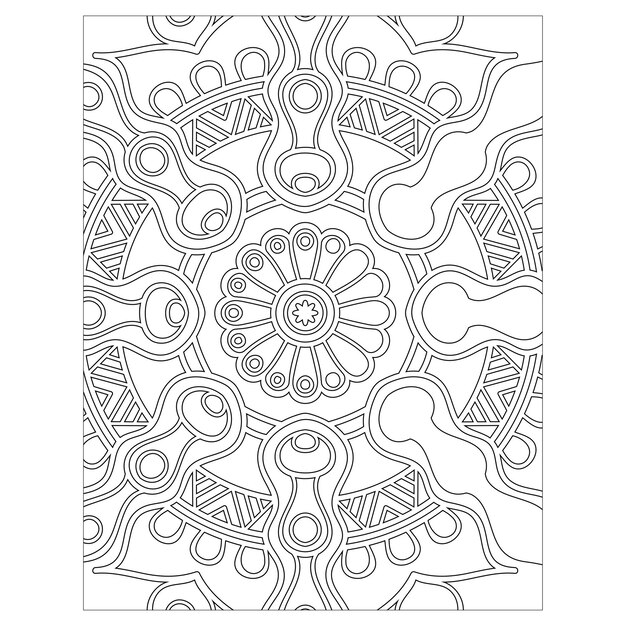 Mandala. kleurplaat