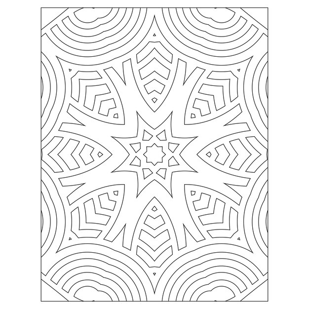 Mandala. kleurplaat