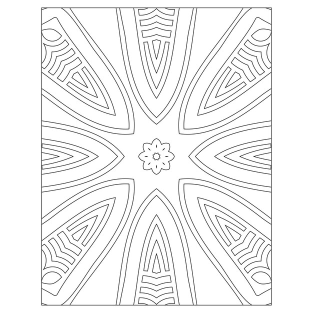 Mandala. kleurplaat