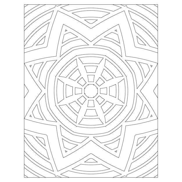 Mandala. kleurplaat