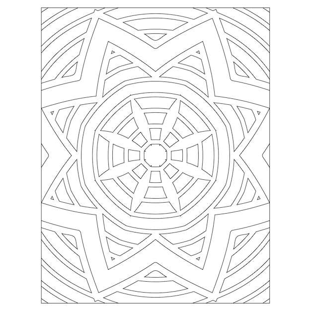 Mandala. kleurplaat