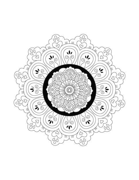 Mandala. kleurplaat