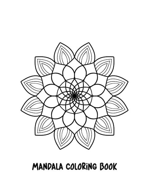 Mandala. kleurplaat