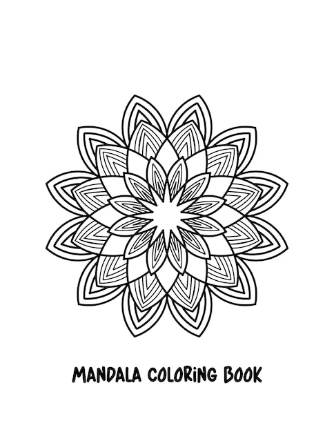 Mandala. kleurplaat