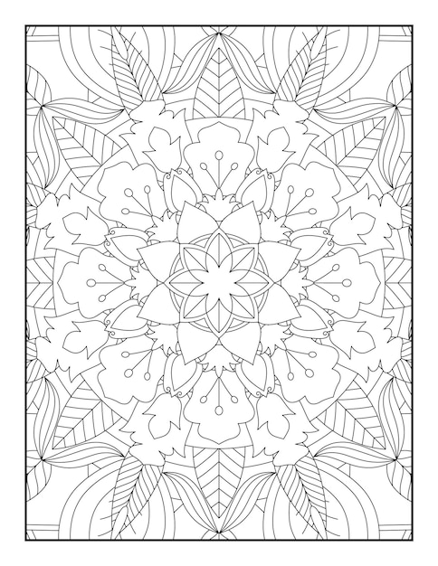 Mandala Kleurplaten, kleurplaat voor volwassenen, patroon Mandala Design, Mandala