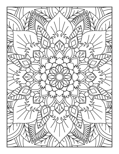 Mandala Kleurplaten Mandala Kleurboek Mandala Kleurboek Pagina's Kleurboek Voor Kinderen