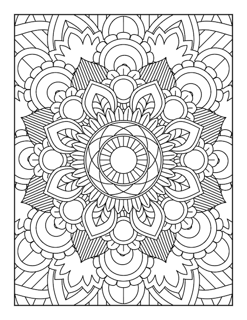 Mandala Kleurplaten Mandala Kleurboek Mandala Kleurboek Pagina's Kleurboek Voor Kinderen