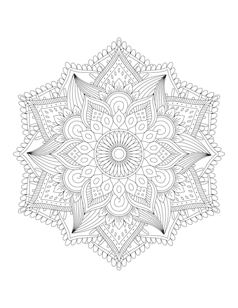 Mandala Kleurplaten Patroon Mandala BloemIslam Arabisch-Indiase en Ottomaanse motieven