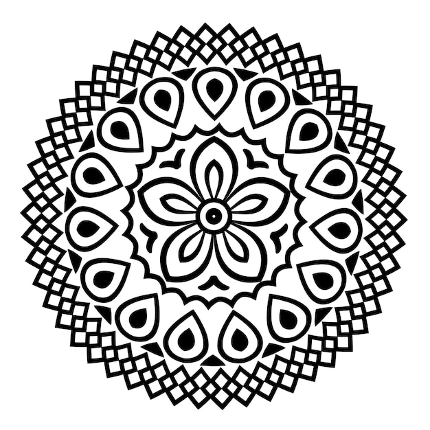 Vector mandala kleurplaten voor tieners